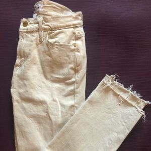 FRAME straight leg Winter White jeans